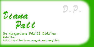 diana pall business card